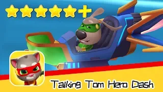 Talking Tom Hero Dash Run Game Day62 Walkthrough Fly The Laser Ship Recommend index five stars+