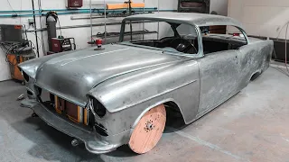 1955 Chevrolet Bel Air 2-Door Hardtop Wegner Motorsports 427 LS Pro Touring Build Project