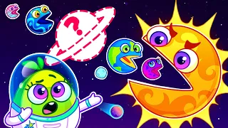 🌎NEW! 🪐 Hungry Planets 🪐 Solar System for Kids || Planets Size for Baby by Pit & Penny Stories🥑✨