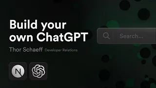 Build your own ChatGPT with Next.js and OpenAI