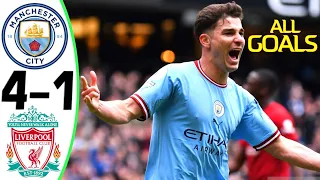 Man City vs Liverpool 4-1 - All Goals and Highlights - 2023 HD