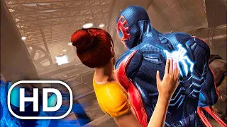 Spider-Man 2099 Saves Mary Jane From Falling Scene (2023) 4K ULTRA HD