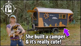 She built a Tiny House for just $5k!? Off-grid Alaska home