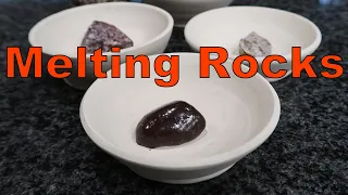 Melting Rocks and Rock Glaze Experiments