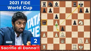 La Bestia Gioca L' Attacco Perfetto! -  Adhiban vs  Delgado | FIDE World Cup 2021