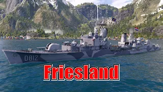 Meet The Friesland! Tier 7 Pan Euro DD (World of Warships Legends Xbox Series X) 4k