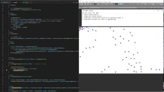 Swarm Intelligence - Simulating a Flock of birds in 70 lines of code