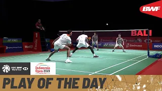 HSBC Play of the Day | Gideon and Sukamuljo step up their defensive skills to take the rally