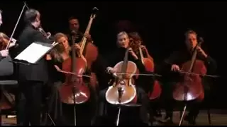 Orchestra is having fun on stage