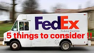 FedEx delivery driver (5 mistakes new drivers make!)