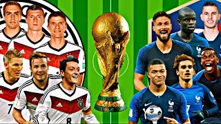 2014 Germany vs 2018 France 💥🔥 FIFA World Cup Winners 👑