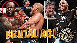 UFC 265: PELEADORES REACCIONAN al BRUTAL NOCAUT! de CIRYL GANE vs DERRICK LEWIS / UFC 265 RESULTADOS