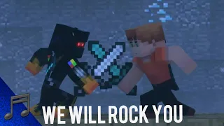 "WE WILL ROCK YOU"A MINECRAFT MUSIC VIDEO(QUEEN&VONLICHTEN)