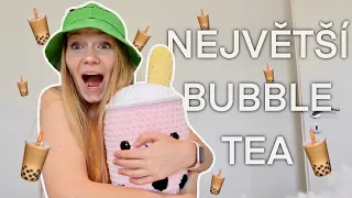 UHÁČKOVALA JSEM NEJVĚTŠÍ BUBBLE TEA NA SVĚTĚ😱VLOG DANCACRAFTS