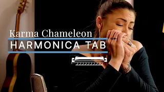 Karma Chameleon | Culture Club | Harmonica TAB
