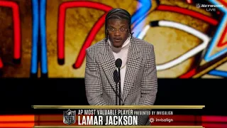 Lamar Jackson Wins 2023 NFL MVP For Second Time + Speech | NFL Honors 2023 Highlights