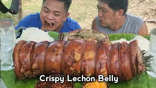 CRISPY LECHON BELLY | PUTOK BATOK | MUKBANG PHILIPPINES | special collaboration w/ @TeamAgustinTV