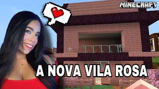 FINALIZEI MINHA CASA ROSA NO MINECRAFT