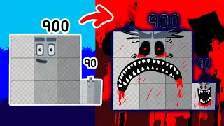 Numberblocks Fanmade 2020 Number 900 90 HORROR VERSION