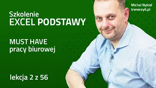 Excel Podstawy - lekcja 2 - Wprowadzanie kasowanie danych | Michał Nykiel