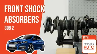 How to replace the front shock absorbers Peugeot 308 2 ➿