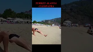 Beach Walk Alanya Cleopatra beach Turkey #shots #beachwalks #turkey #alania #cleopatrabeach🏖️🌞🌊😄