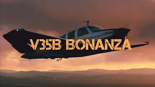 V35B- Beechcraft Bonanza - Carenado // MSFS2020 // 4K ( XBOX SERIES X)