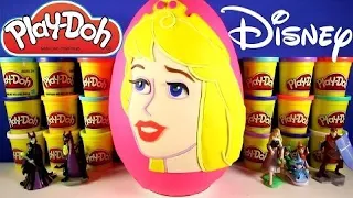 GIANT AURORA Surprise Egg Play Doh - Disney Sleeping Beauty Toys Shopkins Fashems