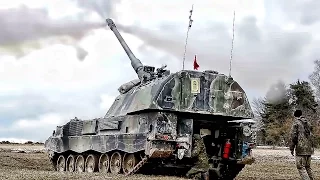 Howitzer Gun Shoot • Panzerhaubitze 2000 and M109A6 Paladin