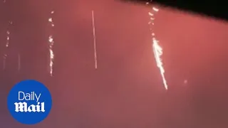 Fire crew films as people aim FIREWORKS AT THEM!