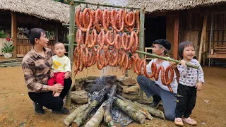 Single mother: Make Sausage From Pork - Preserve meat all year round - daily life | Ly Phuc Binh