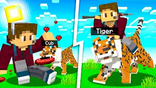 HOW TO GET A PET TIGER IN MINECRAFT!