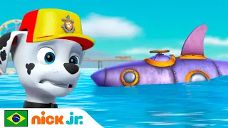 Patrulha Canina | A Patrulha Marítima salva um tubarão robô! | Nick Jr. em Português