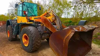 komatsu loading shovel sand blast