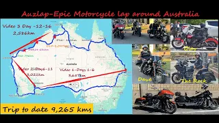 This Glav's World Ride takes us on our Auzlap Trip and covers days 12 to 16