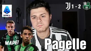 LI DAVANTI SIAMO MORTI! SOLO 1 GOL A PARTITA. | Pagelle Juventus - Sassuolo 1-2