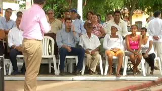 Inauguración del servicio de gas  domiciliario en Cerro San Antonio, Magdalena