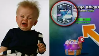 kid starts screaming after getting the rarest legendary in clash royale