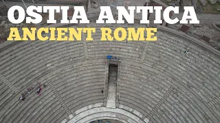 Ostia Antica Drone: Port of Ancient Rome, Italy by Drone 4K