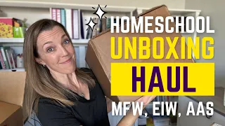 HOMESCHOOL UNBOXING HAUL | My Father's World | EIW | All About Spelling Level 2