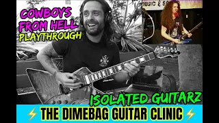 PanterA 🔥 Dimebag Guitar Clinic 🎸 COWBOYS FROM HELL ⚡ Playthrough by Attila Voros (Isolated Guitar)