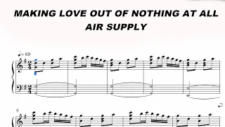 Air Supply - Making Love Out Of Nothing At All Sheet Music