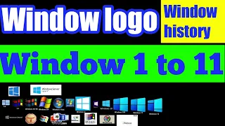 all window logo design|windows 1.0 to win 11