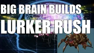 Starcraft 2 Big Brain Build Order - 1.5 BASE LURKER RUSH