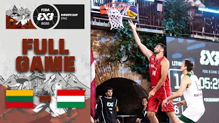 Lithuania v Hungary | Men | Full Game | FIBA 3x3 Europe Cup 2022