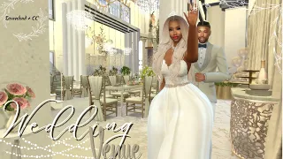 The Sims 4 Wedding Venue Tour Download + Furniture CC