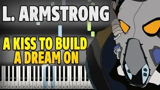 Louis Armstrong - A Kiss To Build A Dream On Piano Tutorial (Sheet Music + midi)