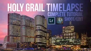 Complete Holy Grail timelapse tutorial with LRTimelapse