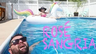 HOW TO GET CRUNKED AT A POOL PARTY | ROSÉ SANGRIA RECIPE