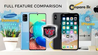 Samsung Galaxy A71 5G vs Apple iPhone X || Full feature comparison || Full detail  Phone comparison